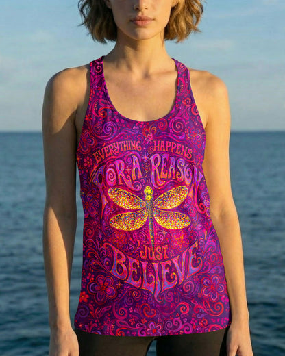 JUST BELIEVE DRAGONFLY ART ALL OVER PRINT  - TLNO2204261