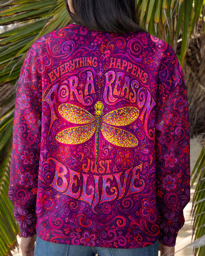 JUST BELIEVE DRAGONFLY ART ALL OVER PRINT  - TLNO2204261