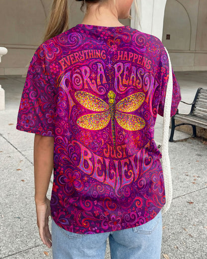 JUST BELIEVE DRAGONFLY ART ALL OVER PRINT  - TLNO2204261
