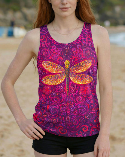 JUST BELIEVE DRAGONFLY ART ALL OVER PRINT  - TLNO2204261