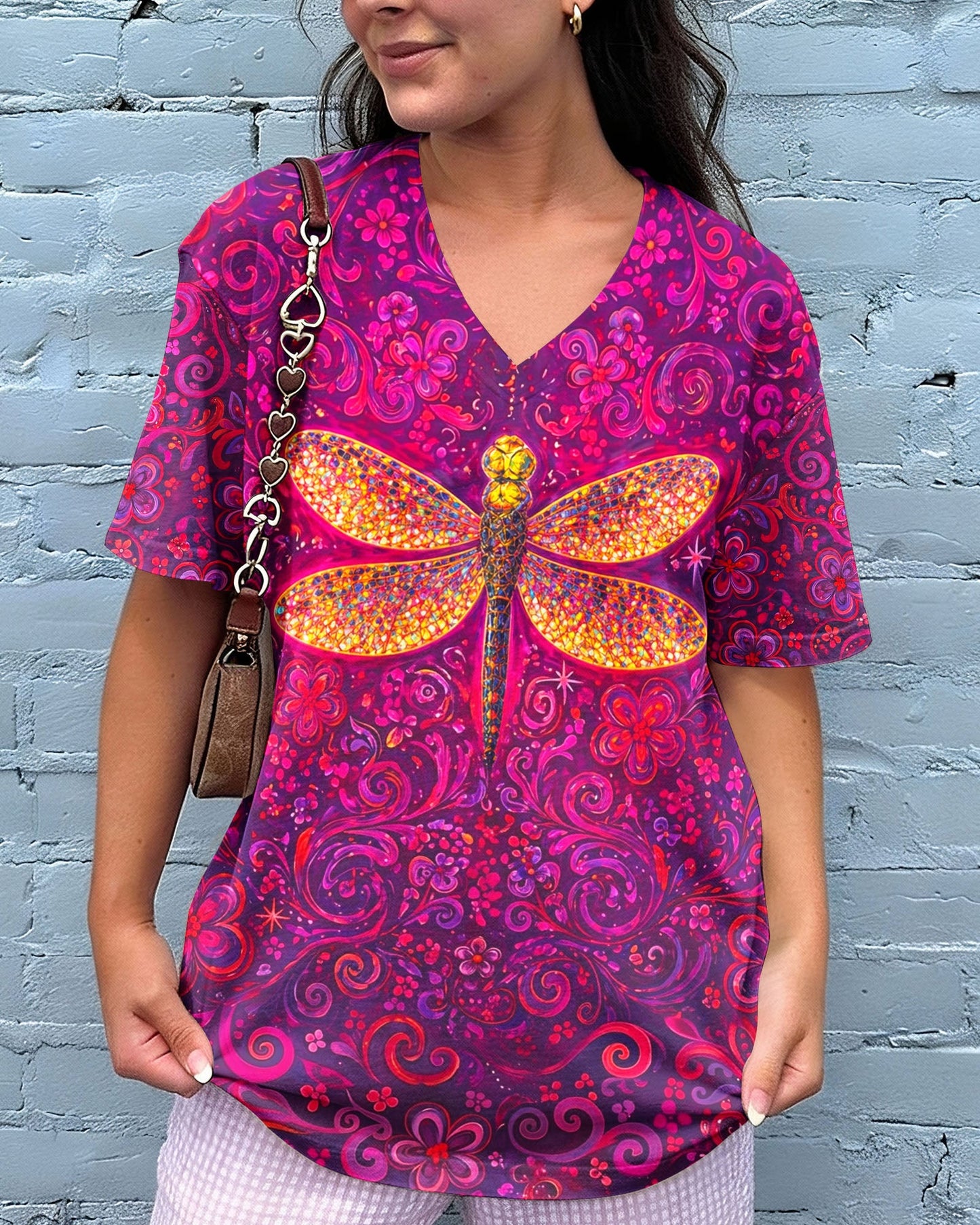 JUST BELIEVE DRAGONFLY ART ALL OVER PRINT  - TLNO2204261