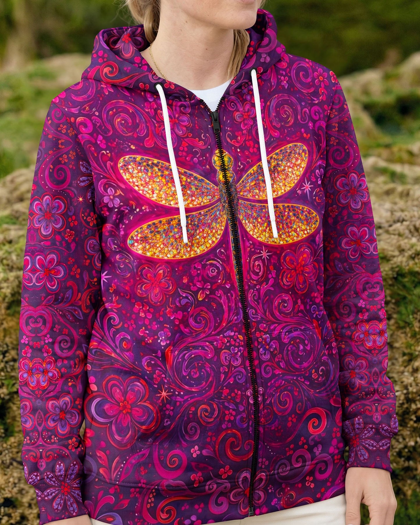 JUST BELIEVE DRAGONFLY ART ALL OVER PRINT  - TLNO2204261