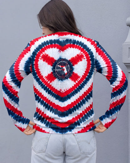 HEART FLORIDA STATE RED WHITE & BLUE SWIRL ALL OVER PRINT - TLNO2406262