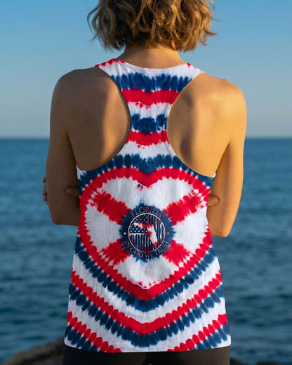 HEART FLORIDA STATE RED WHITE & BLUE SWIRL ALL OVER PRINT - TLNO2406262