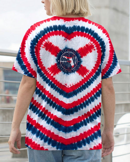 HEART FLORIDA STATE RED WHITE & BLUE SWIRL ALL OVER PRINT - TLNO2406262