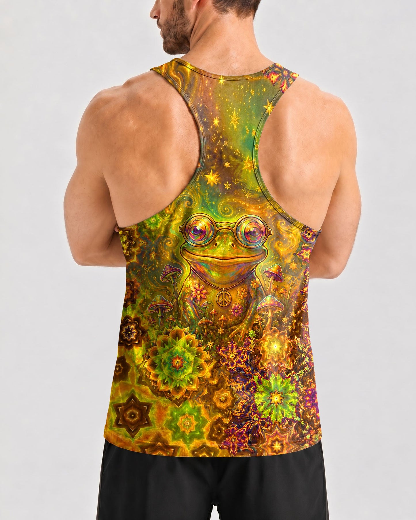TRIPPY PSYCHEDELIC FROG ALL OVER PRINT - TLNO2406261