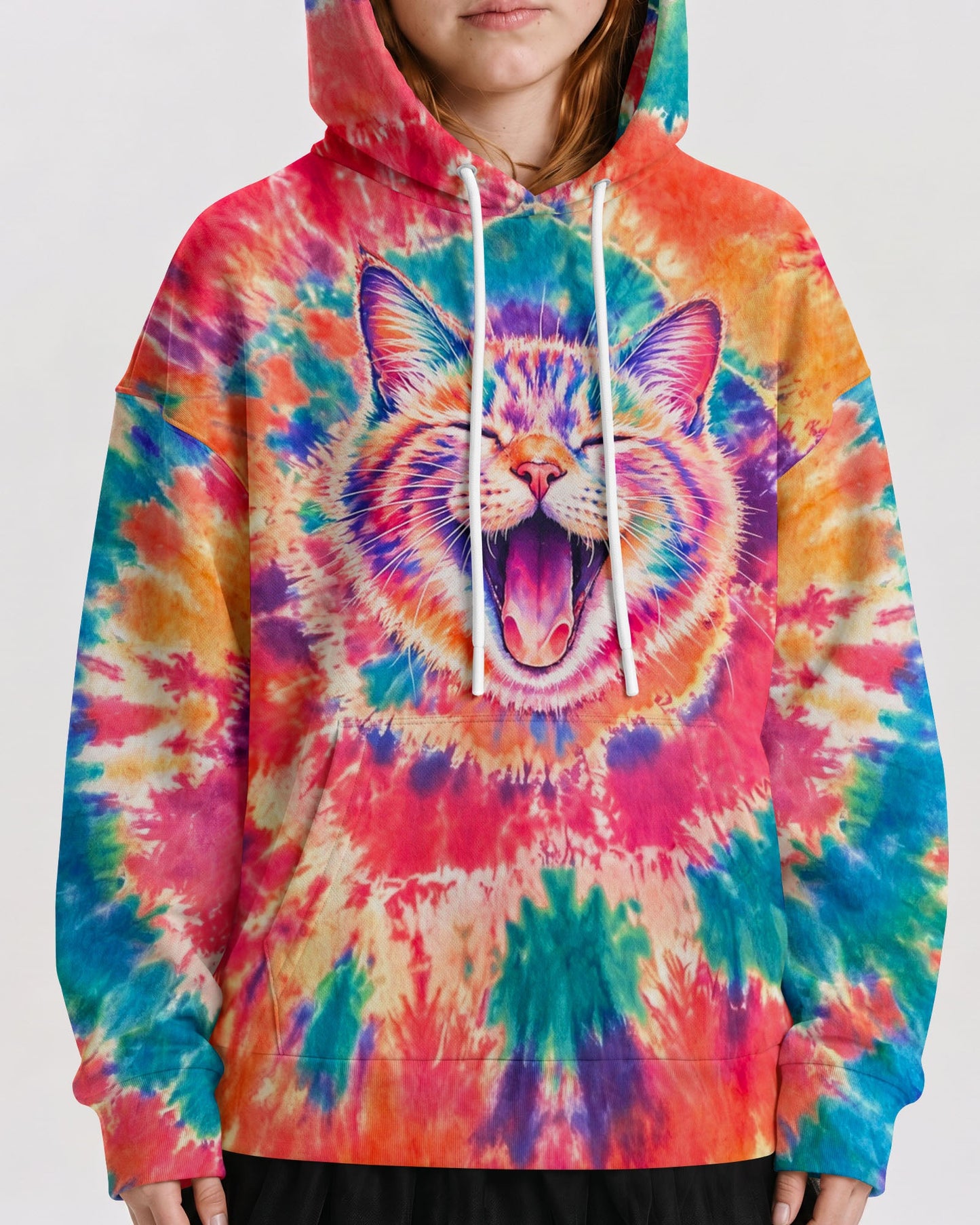 JOYFUL CAT WATERCOLOR PATTERN KIDS ALL OVER PRINT  - TLNO2505262