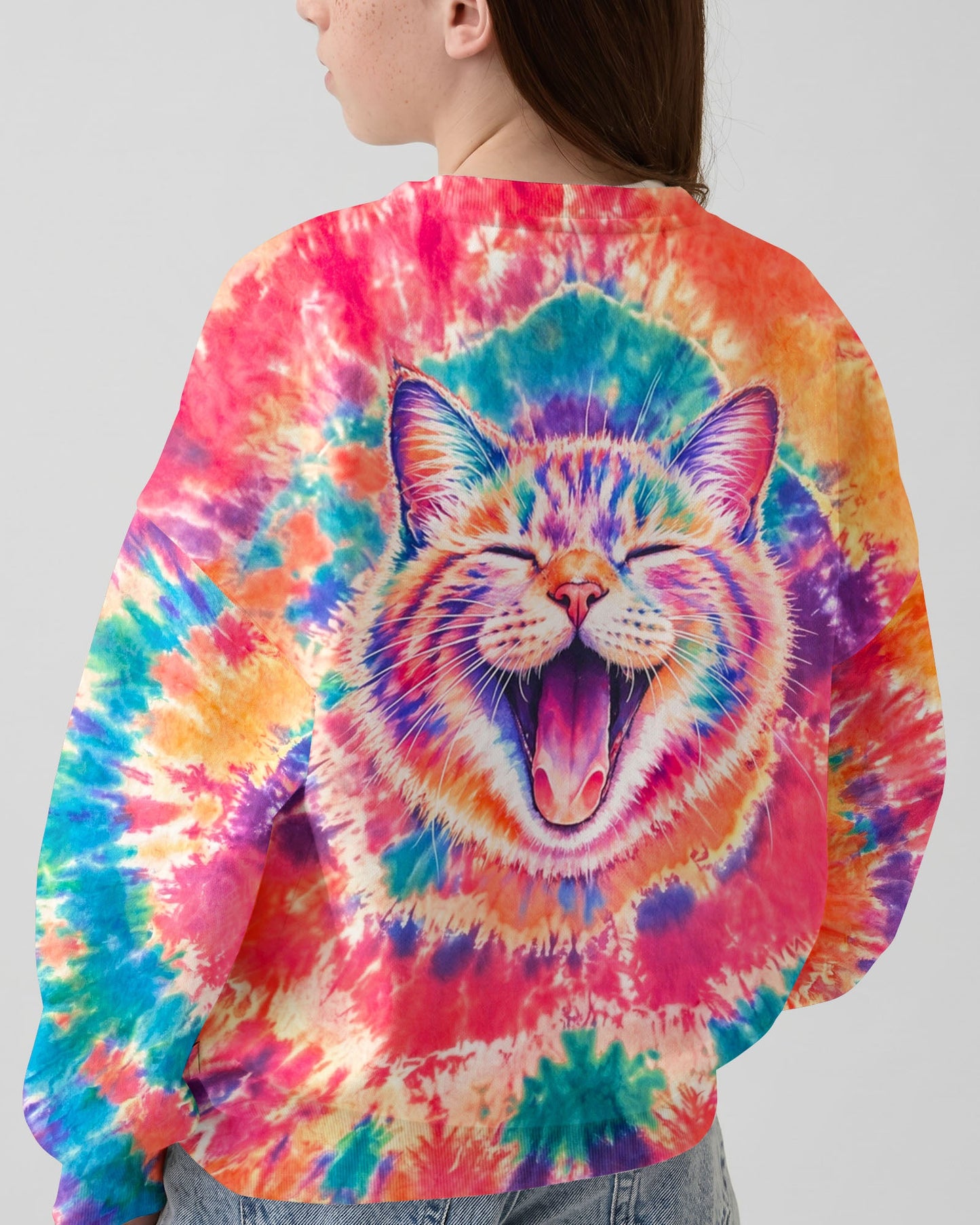 JOYFUL CAT WATERCOLOR PATTERN KIDS ALL OVER PRINT  - TLNO2505262