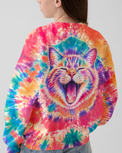 JOYFUL CAT WATERCOLOR PATTERN KIDS ALL OVER PRINT  - TLNO2505262