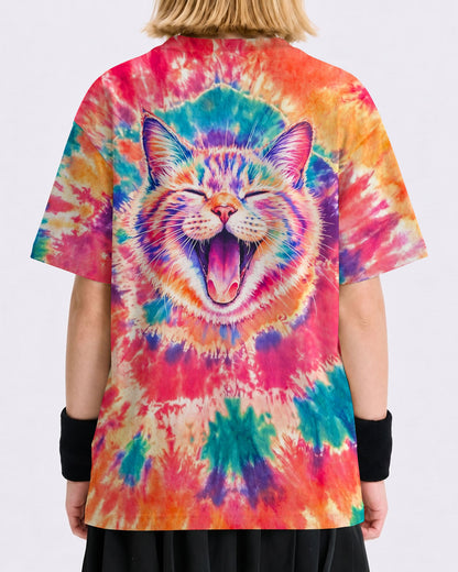 JOYFUL CAT WATERCOLOR PATTERN KIDS ALL OVER PRINT  - TLNO2505262