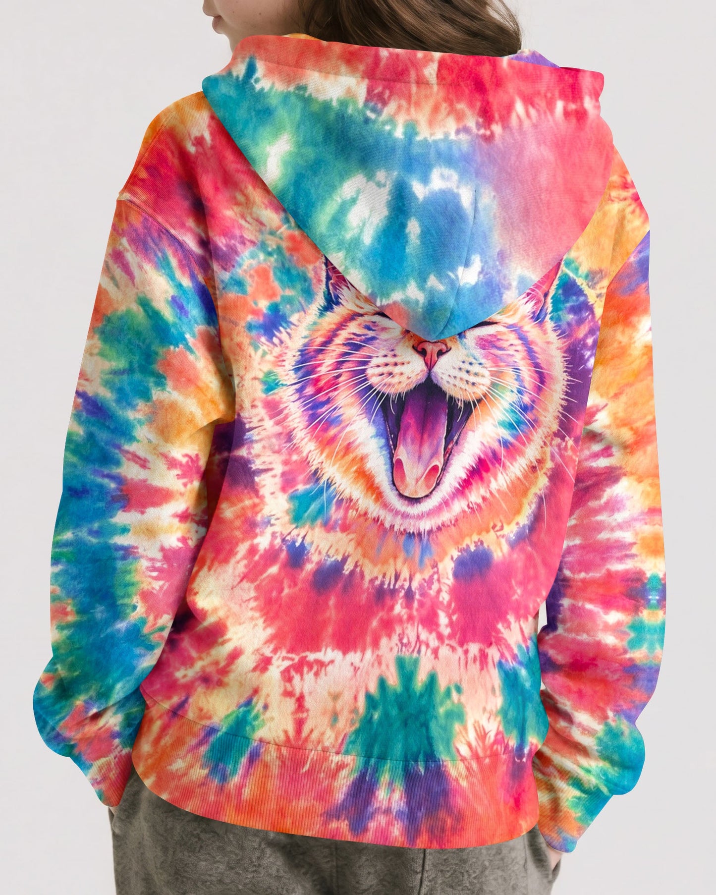 JOYFUL CAT WATERCOLOR PATTERN KIDS ALL OVER PRINT  - TLNO2505262