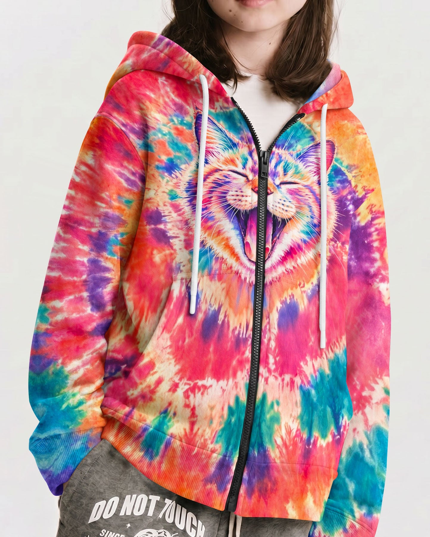 JOYFUL CAT WATERCOLOR PATTERN KIDS ALL OVER PRINT  - TLNO2505262