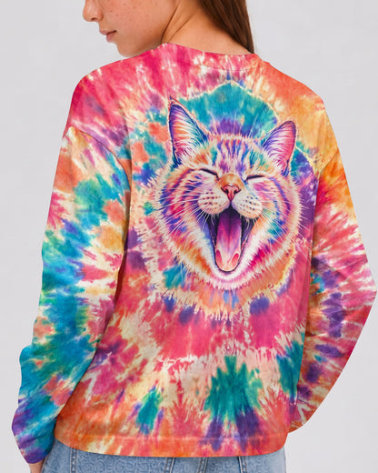 JOYFUL CAT WATERCOLOR PATTERN KIDS ALL OVER PRINT  - TLNO2505262