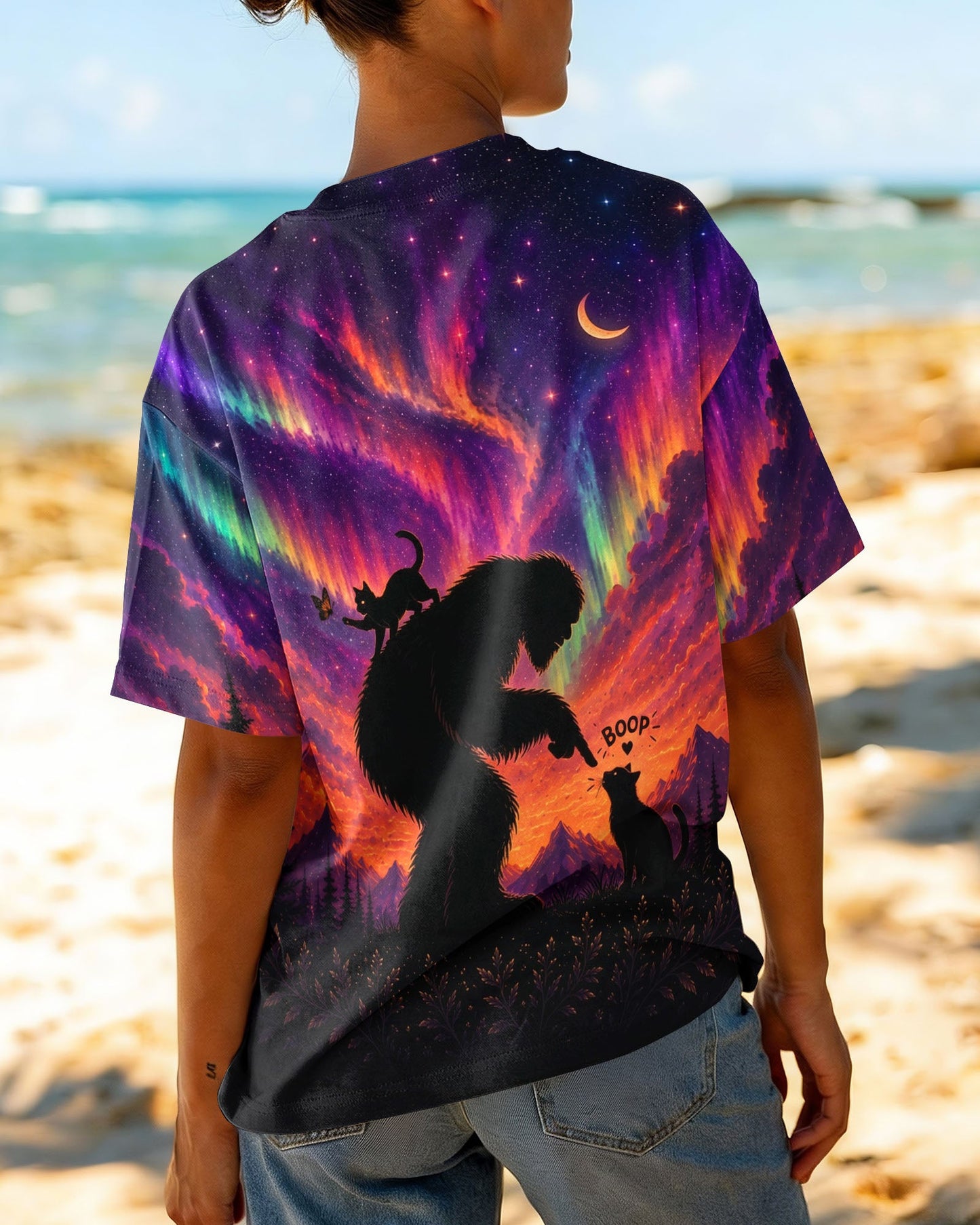 BOOP BIGFOOT CAT AURORA ALL OVER PRINT  - TLNO2805263