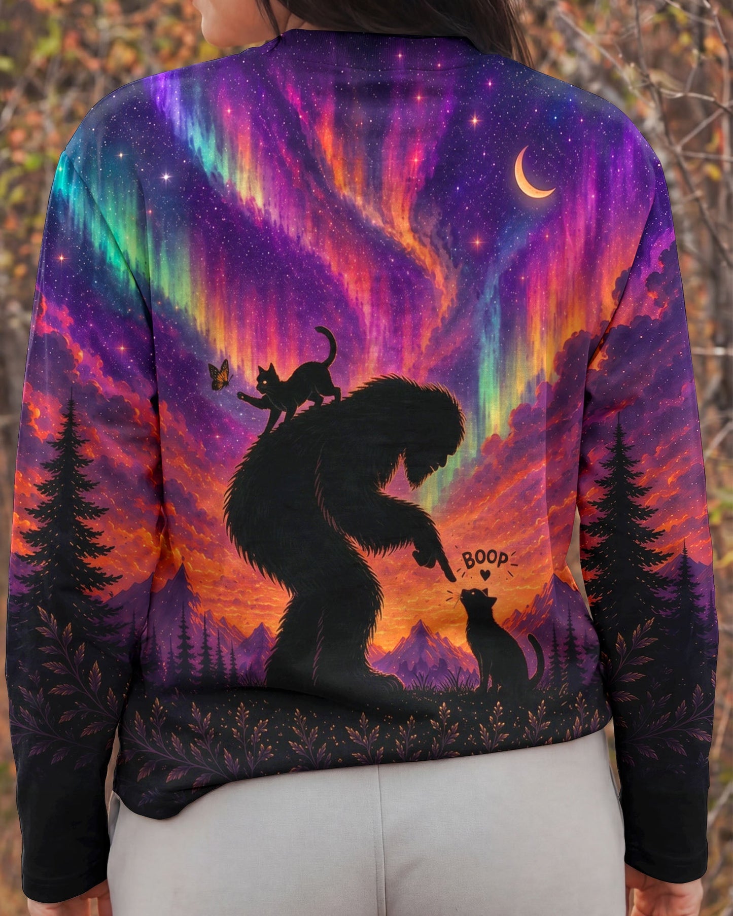BOOP BIGFOOT CAT AURORA ALL OVER PRINT  - TLNO2805263
