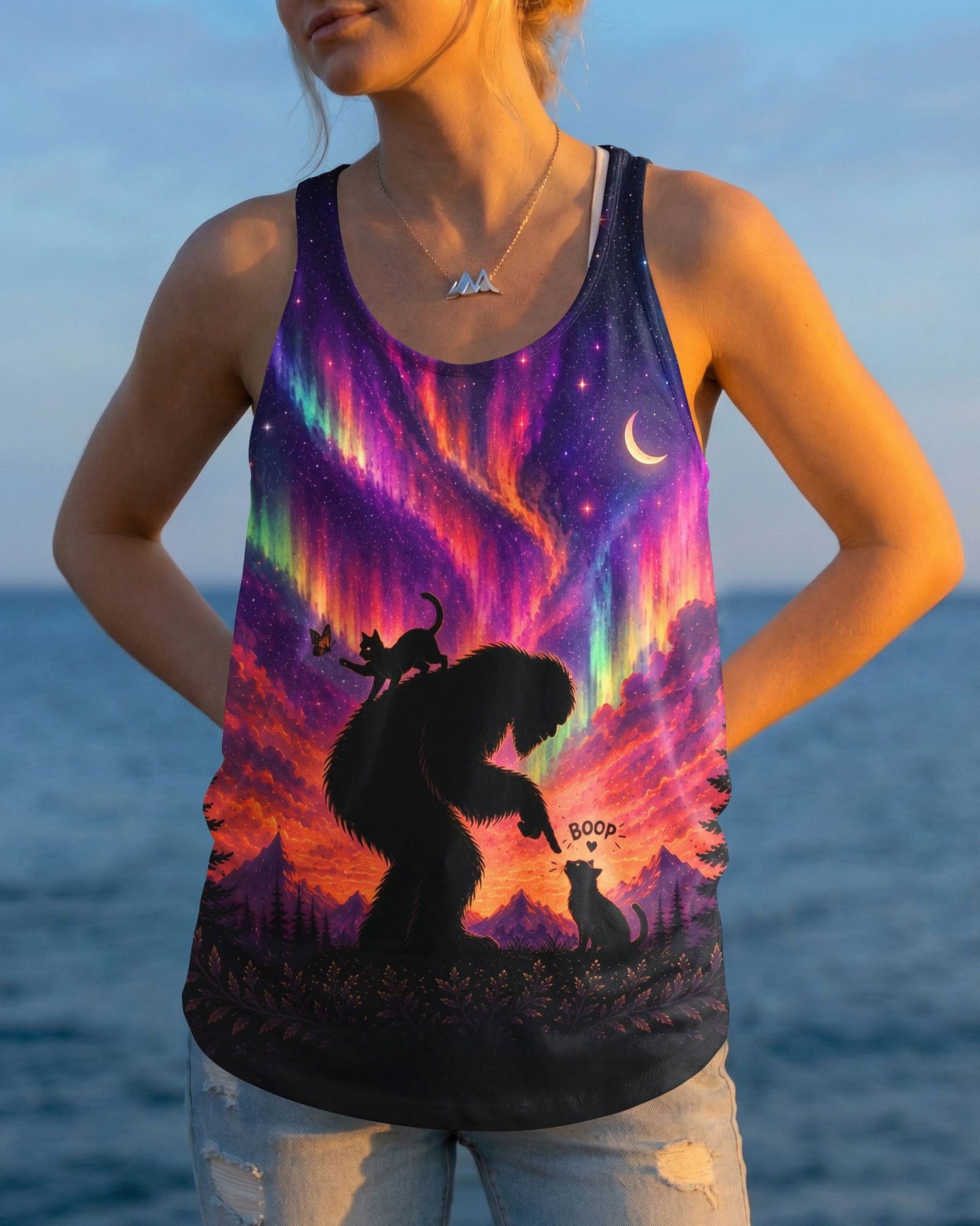 BOOP BIGFOOT CAT AURORA ALL OVER PRINT  - TLNO2805263