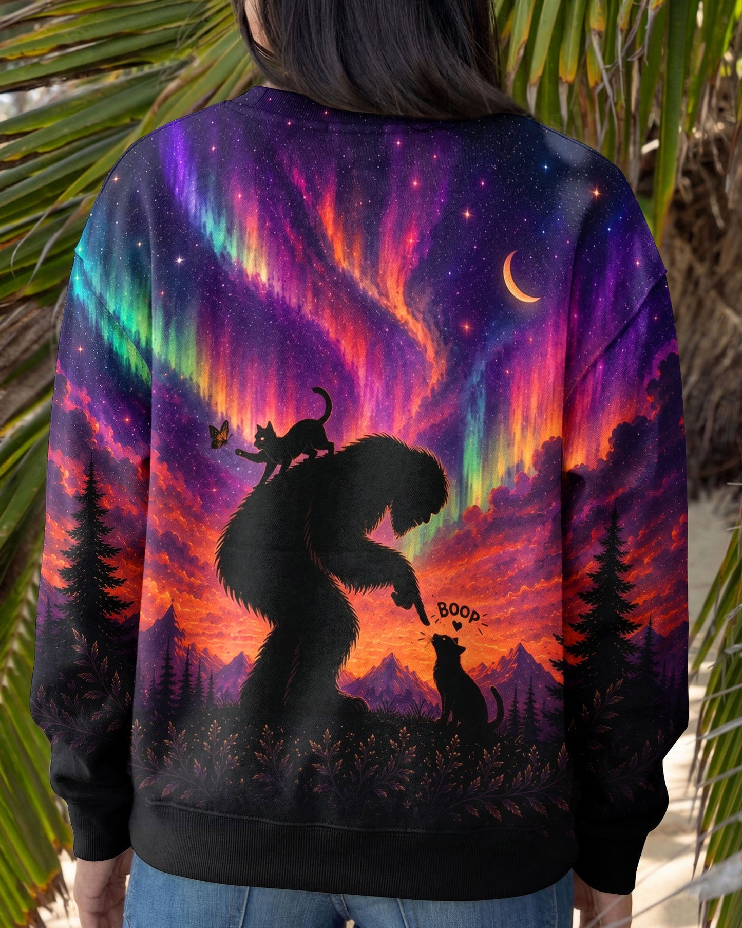 BOOP BIGFOOT CAT AURORA ALL OVER PRINT  - TLNO2805263