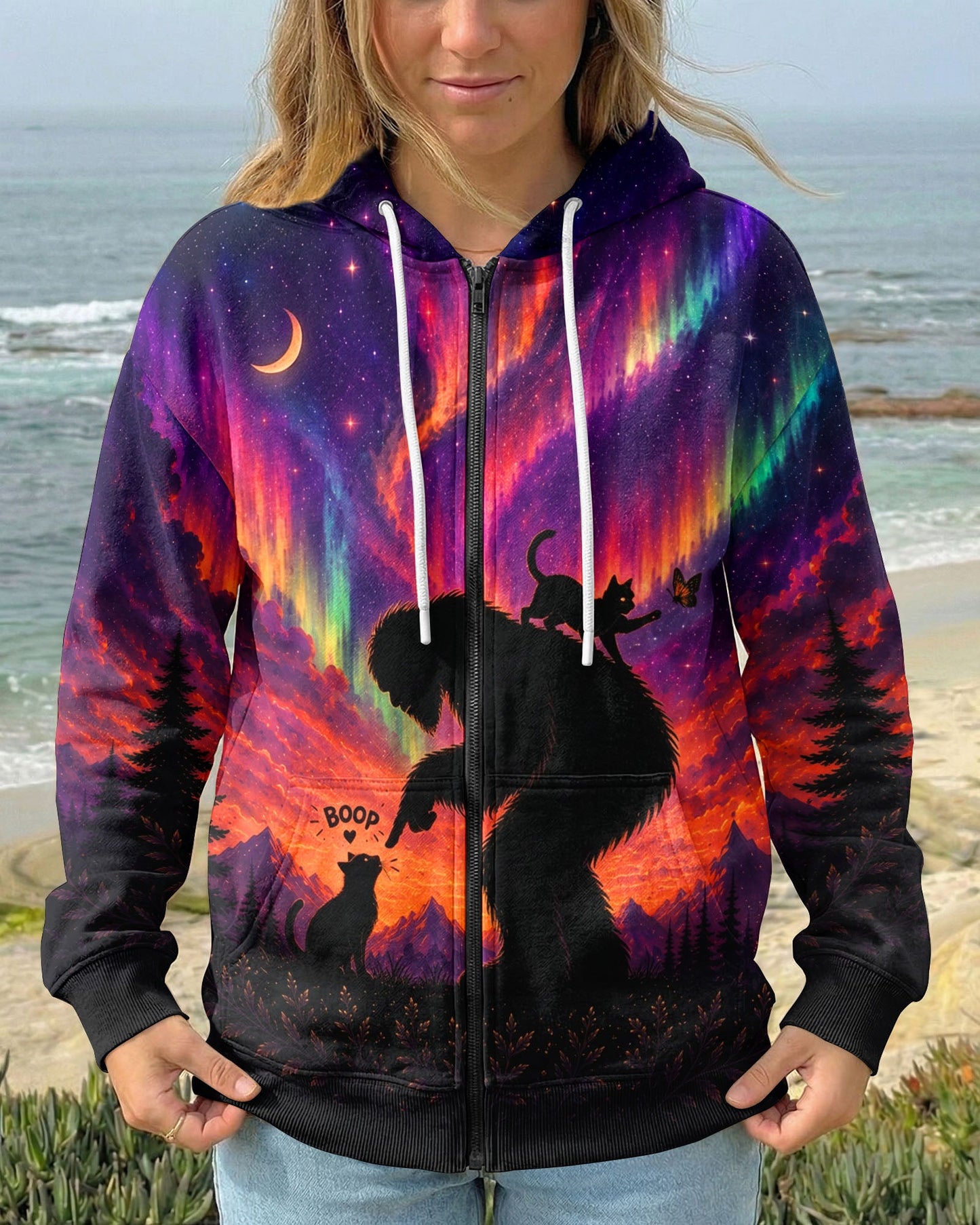BOOP BIGFOOT CAT AURORA ALL OVER PRINT  - TLNO2805263
