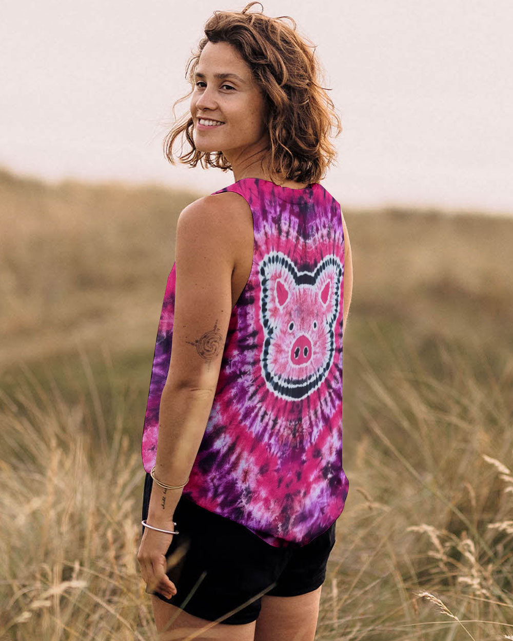 HAPPY PIG PINK ALL OVER PRINT - TLNO2911252