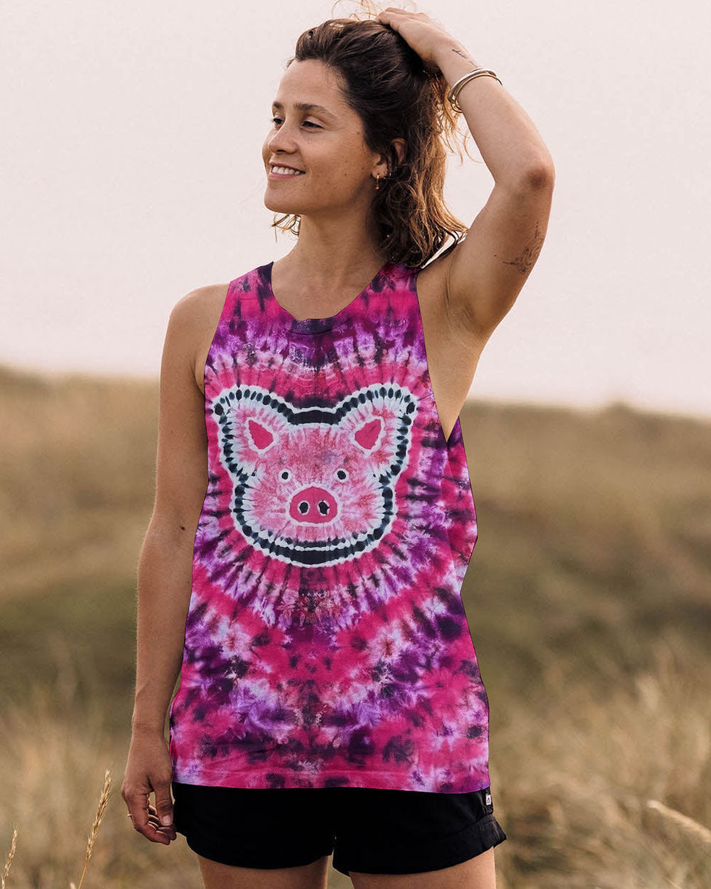 HAPPY PIG PINK ALL OVER PRINT - TLNO2911252