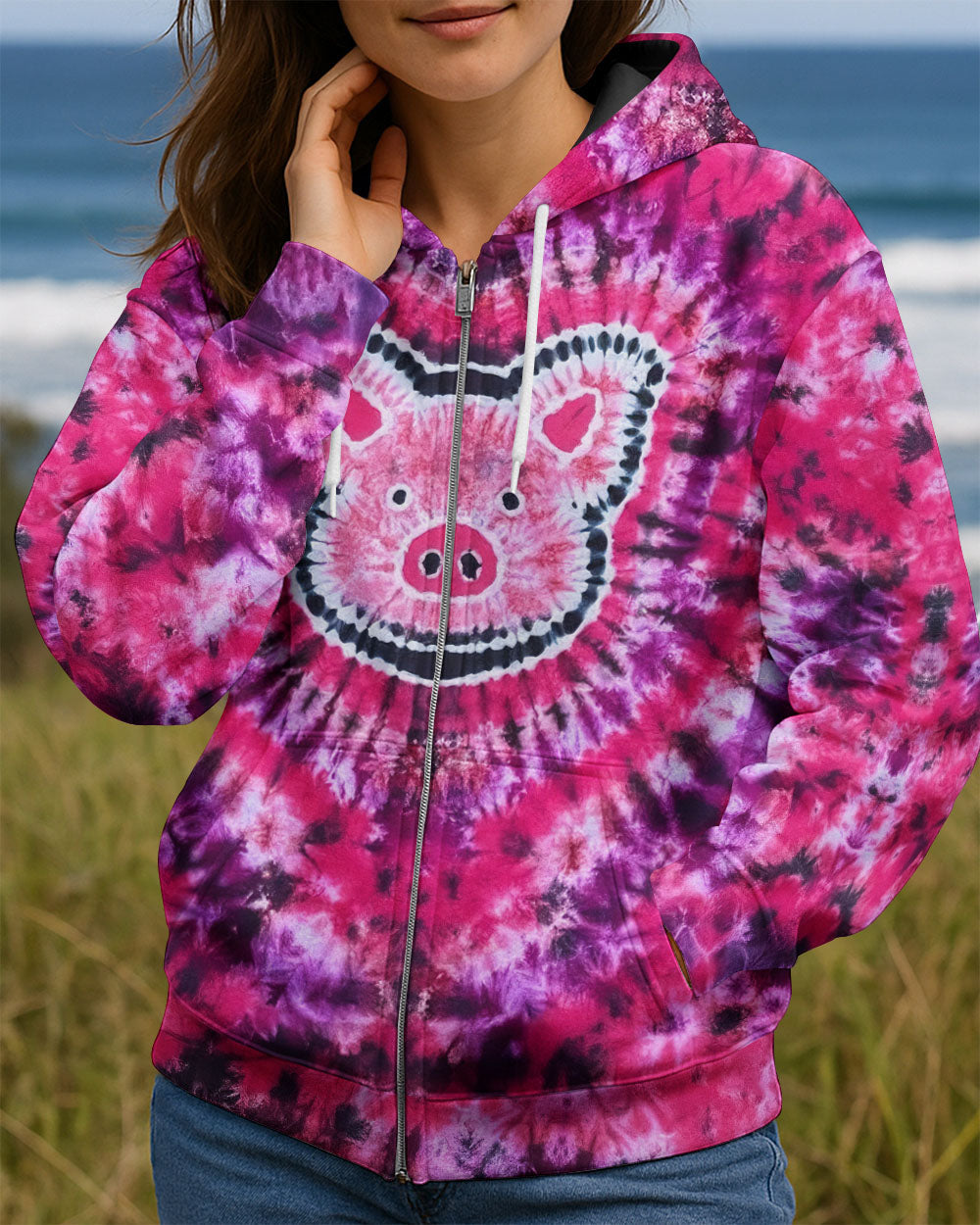 HAPPY PIG PINK ALL OVER PRINT - TLNO2911252