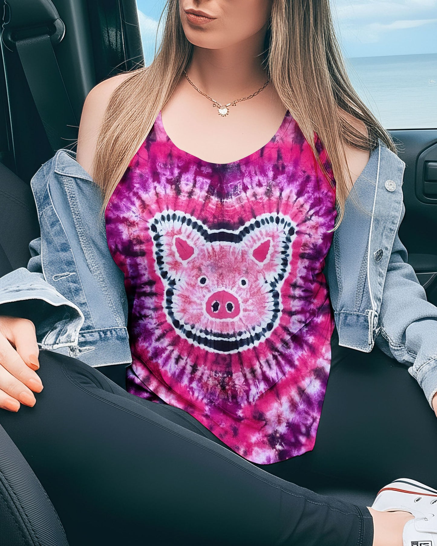 HAPPY PIG PINK ALL OVER PRINT - TLNO2911252