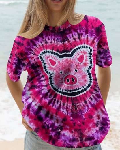 HAPPY PIG PINK ALL OVER PRINT - TLNO2911252