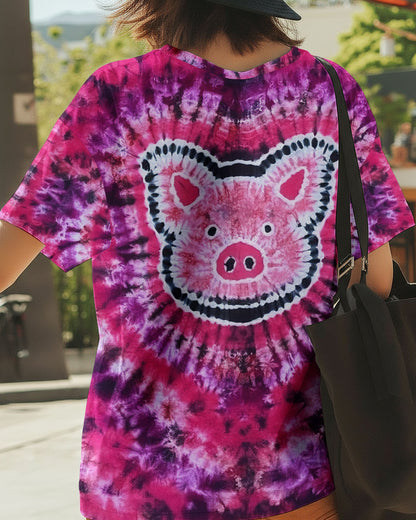 HAPPY PIG PINK ALL OVER PRINT - TLNO2911252