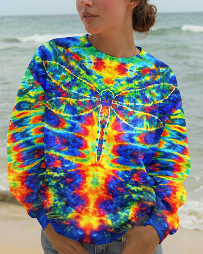 HIPPIE DRAGONFLY COLORFUL SWIRL ALL OVER PRINT  - TLNT0204262