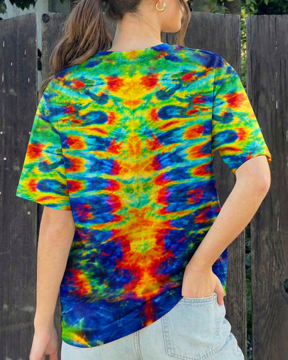 HIPPIE DRAGONFLY COLORFUL SWIRL ALL OVER PRINT  - TLNT0204262