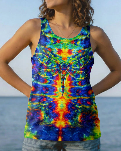 HIPPIE DRAGONFLY COLORFUL SWIRL ALL OVER PRINT  - TLNT0204262