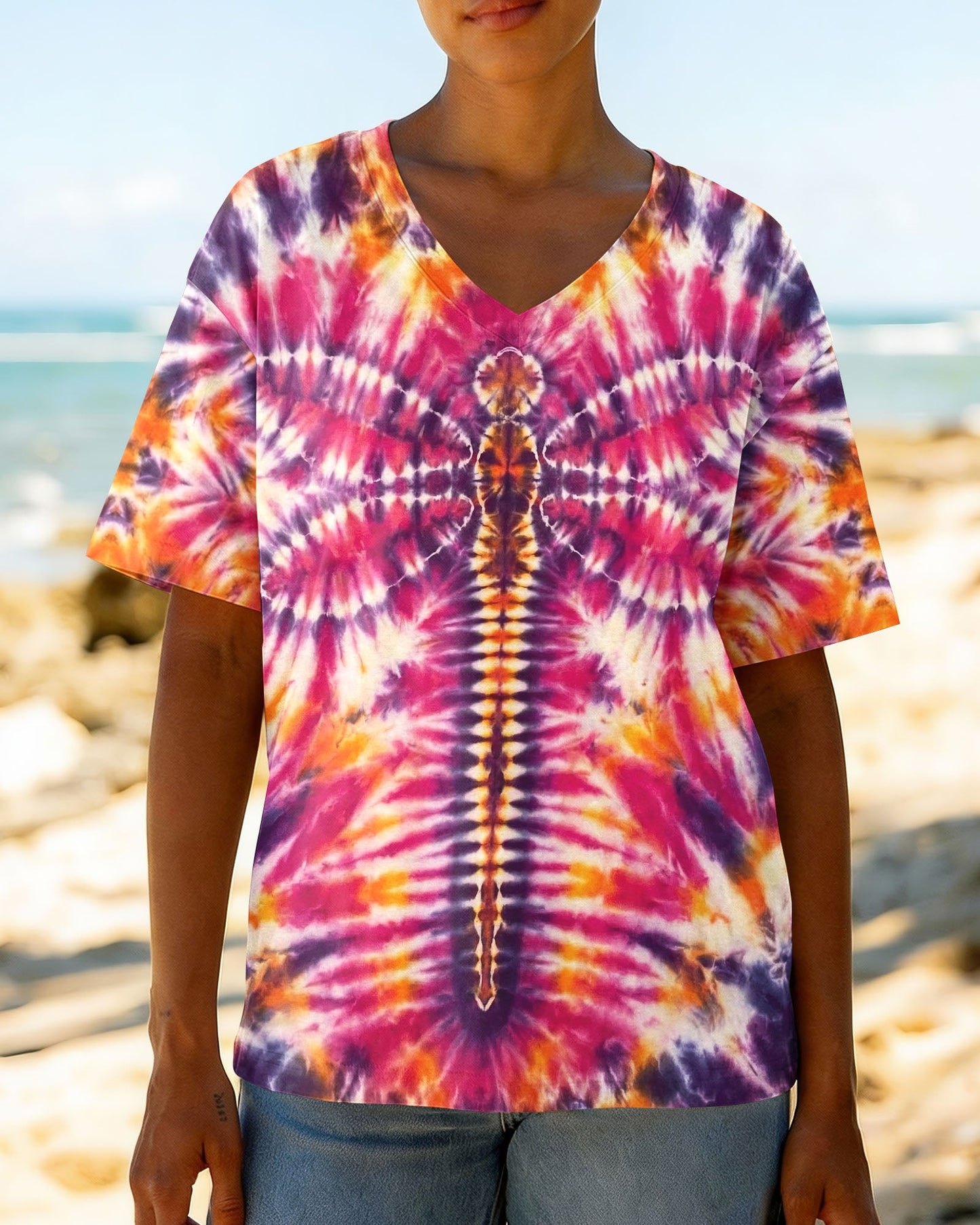 DRAGONFLY SWIRL ALL OVER PRINT  - TLNT0604263