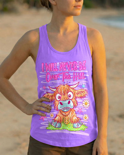 I WILL NEVER BE OVER THE HILL COW ALL OVER PRINT  - TLNT0605264