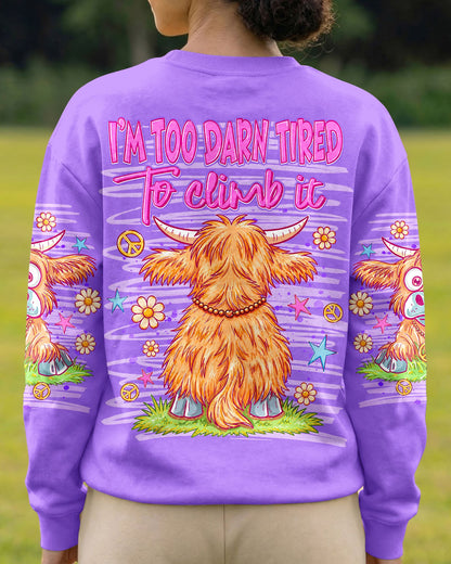 I WILL NEVER BE OVER THE HILL COW ALL OVER PRINT  - TLNT0605264
