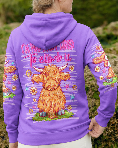 I WILL NEVER BE OVER THE HILL COW ALL OVER PRINT  - TLNT0605264