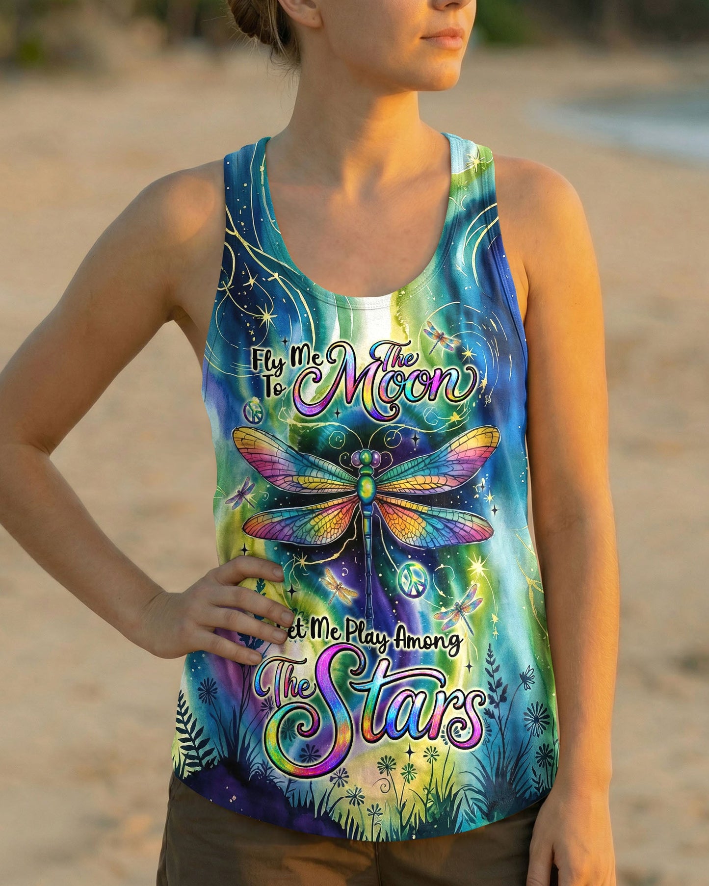 FLY ME TO THE MOON DRAGONFLY ALL OVER PRINT  - TLNT1004263