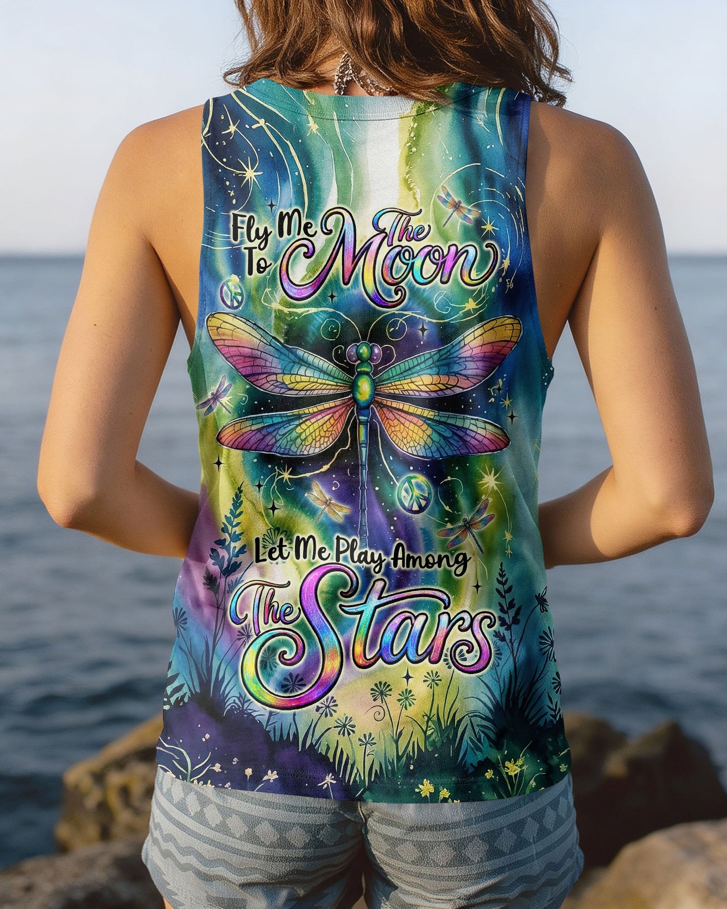FLY ME TO THE MOON DRAGONFLY ALL OVER PRINT  - TLNT1004263