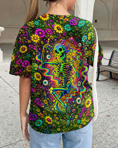 GLOWING MOON SKELETON SKULL ALL OVER PRINT  - TLNT1205263