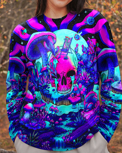 PSYCHEDELIC SKULL  HIPPIE ALL OVER PRINT   - TLNT1305262