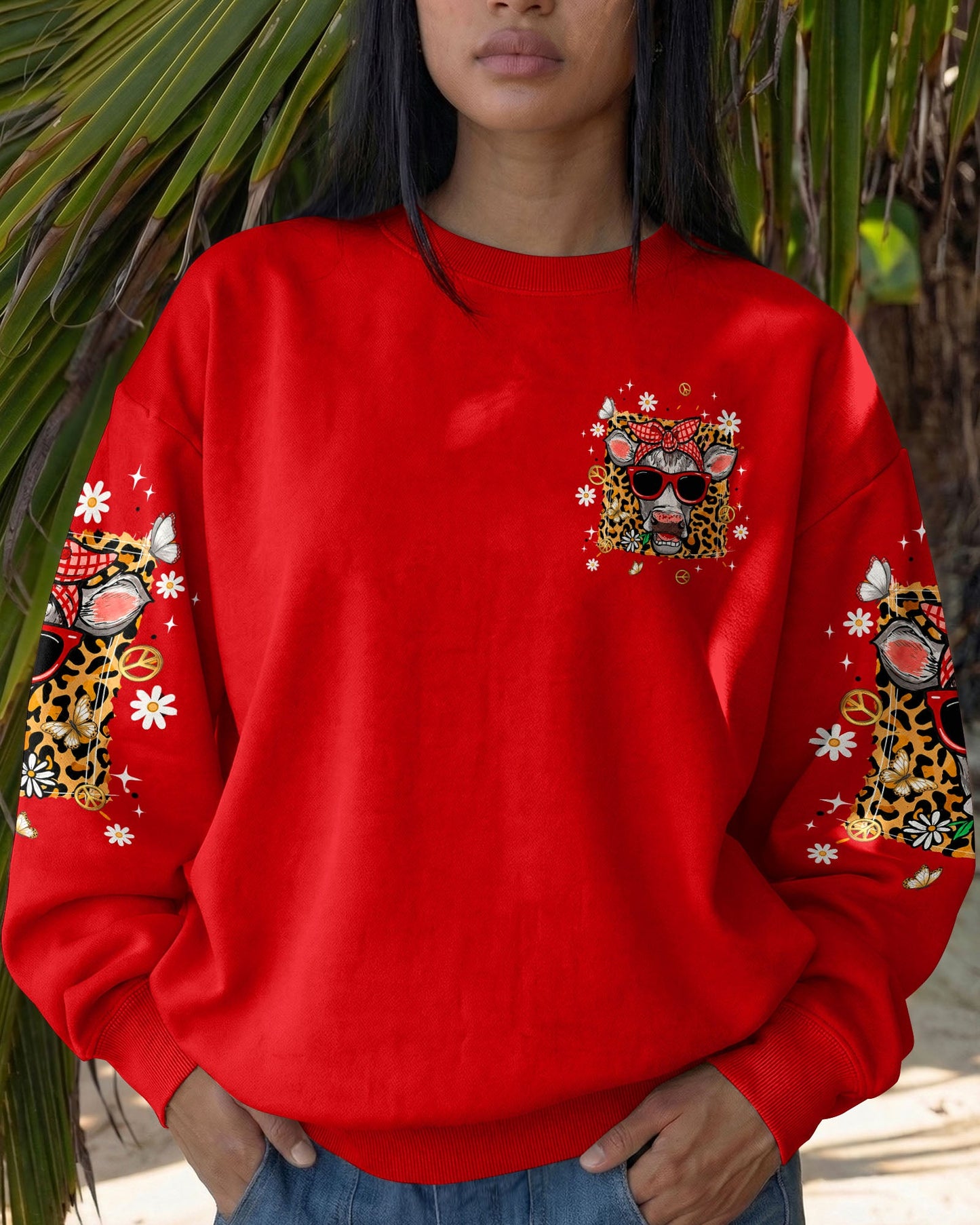 APPARENTLY I HAVE AN ATTITUDE WHO KNEW COW ALL OVER PRINT - TLNT1306261