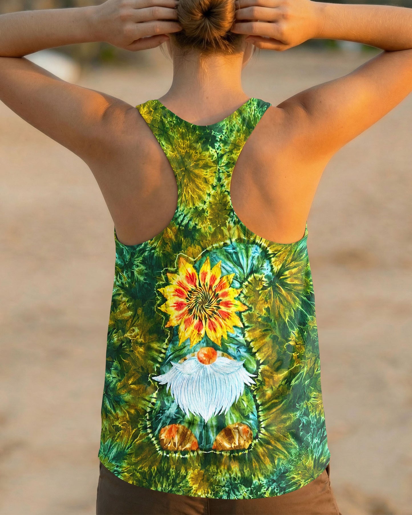 SUNFLOWER GNOME BURST ALL OVER PRINT - TLNT1505264