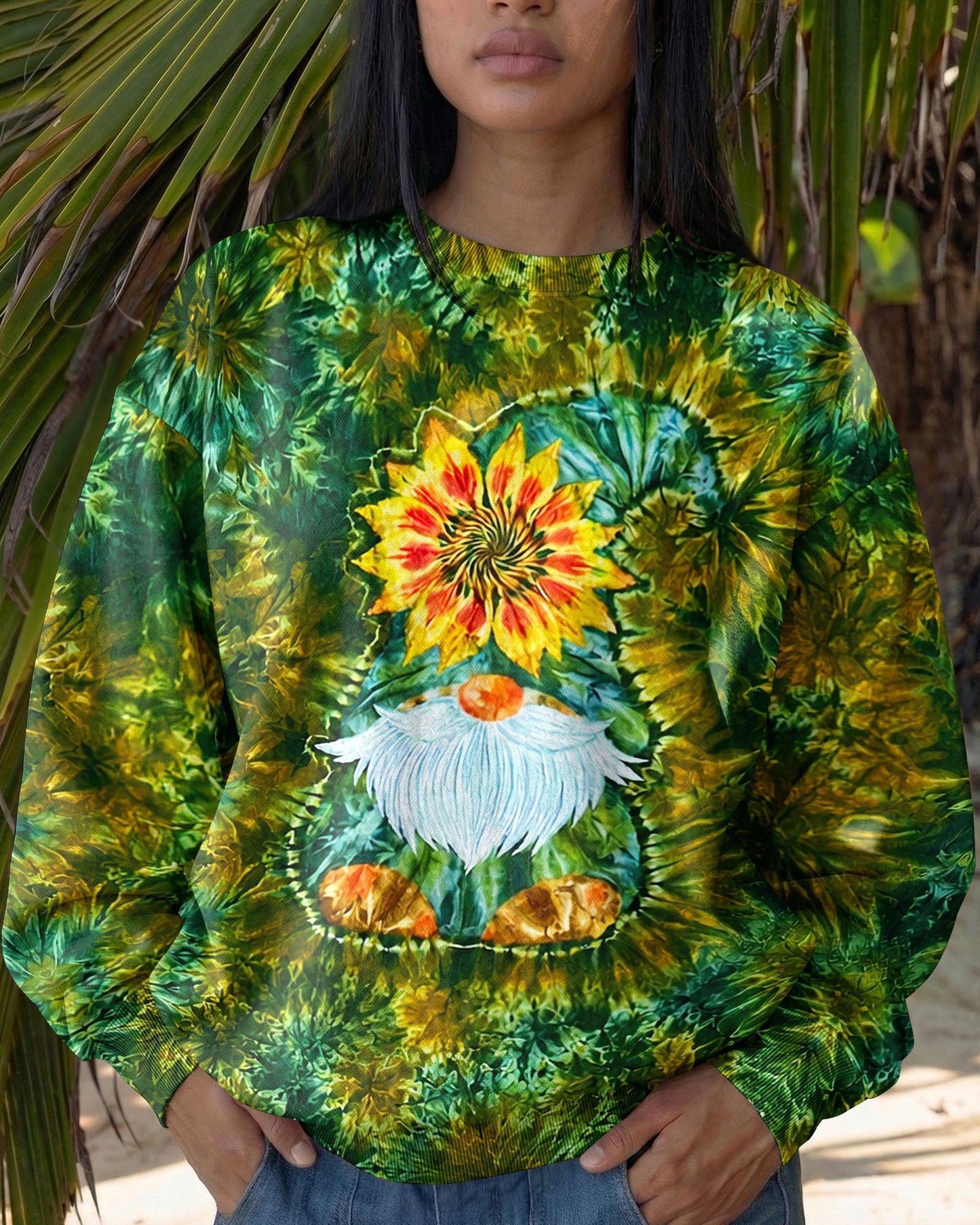 SUNFLOWER GNOME BURST ALL OVER PRINT - TLNT1505264