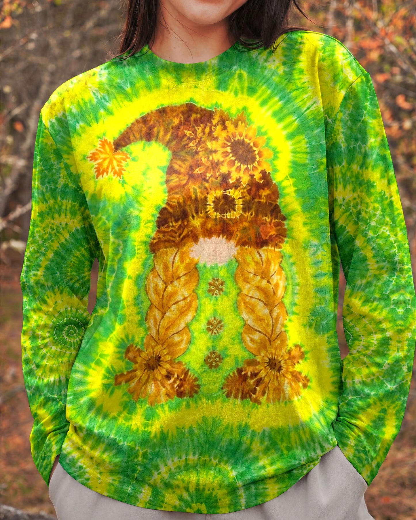 SUNFLOWER GNOME BURST ALL OVER PRINT - TLNT1605262