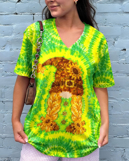 SUNFLOWER GNOME BURST ALL OVER PRINT - TLNT1605262