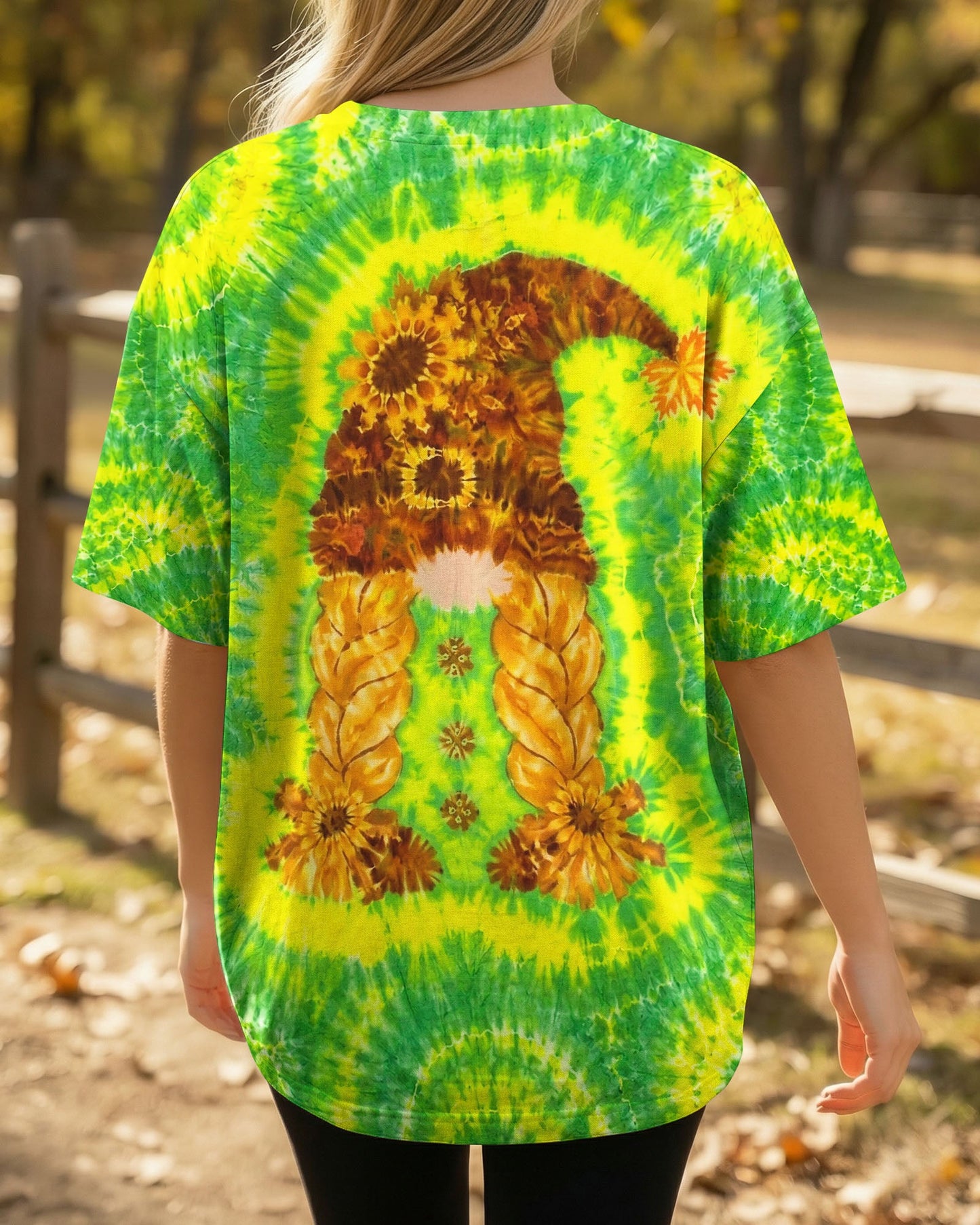 SUNFLOWER GNOME BURST ALL OVER PRINT - TLNT1605262