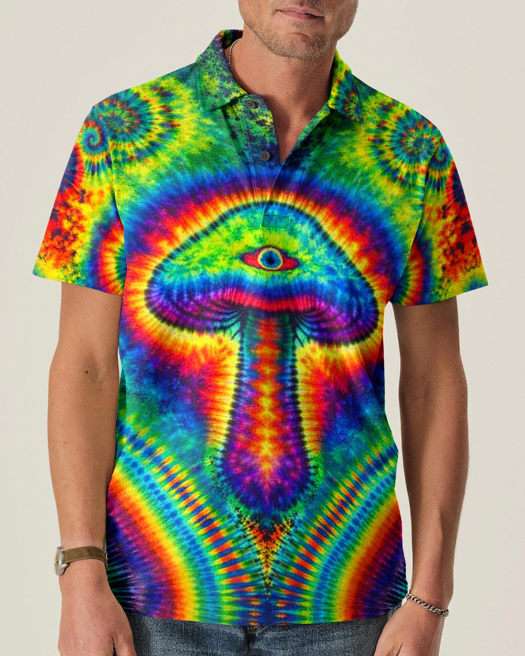 PSYCHEDELIC  MUSHROOM  COLORFUL ALL OVER PRINT - TLNT2004262