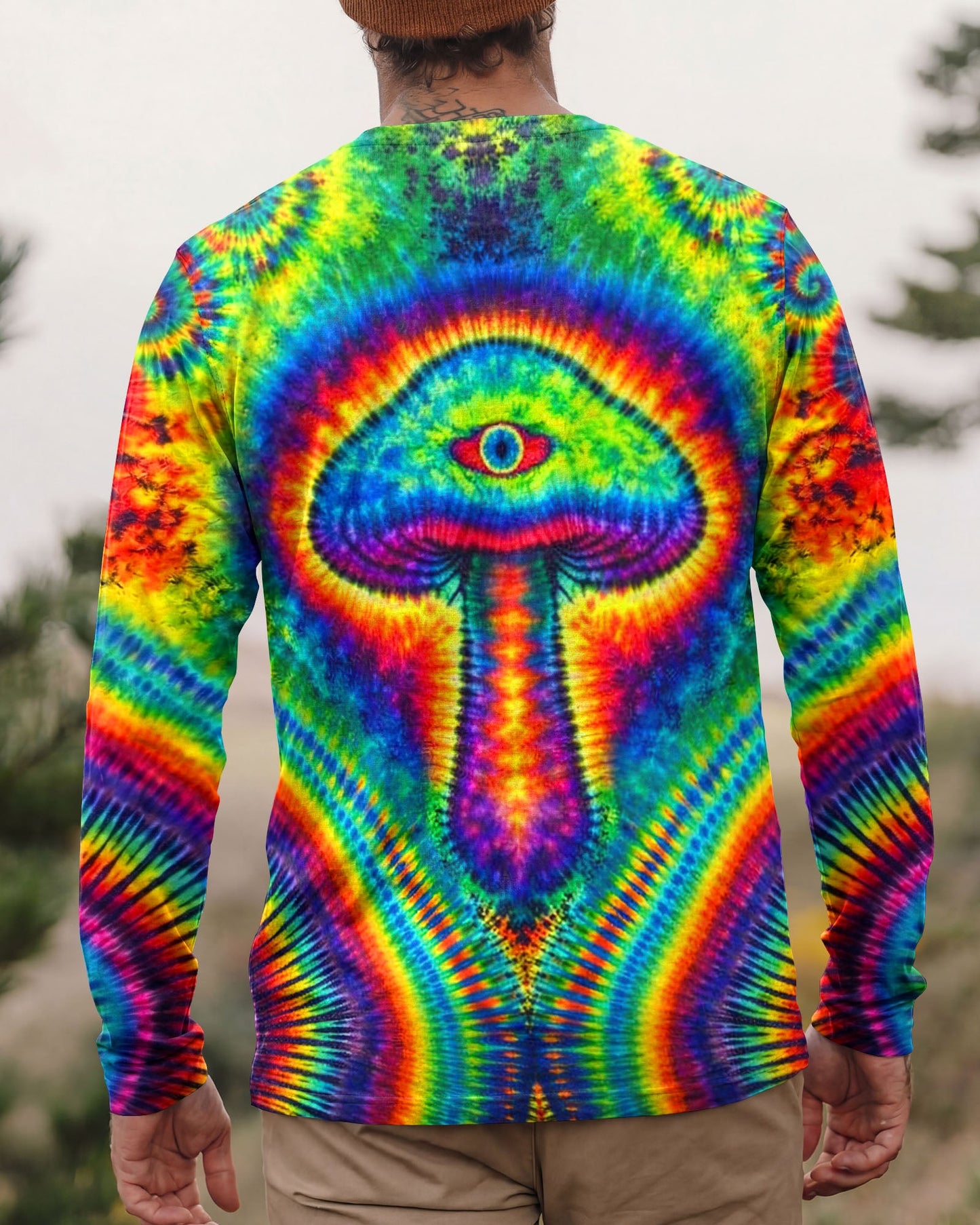 PSYCHEDELIC  MUSHROOM  COLORFUL ALL OVER PRINT - TLNT2004262