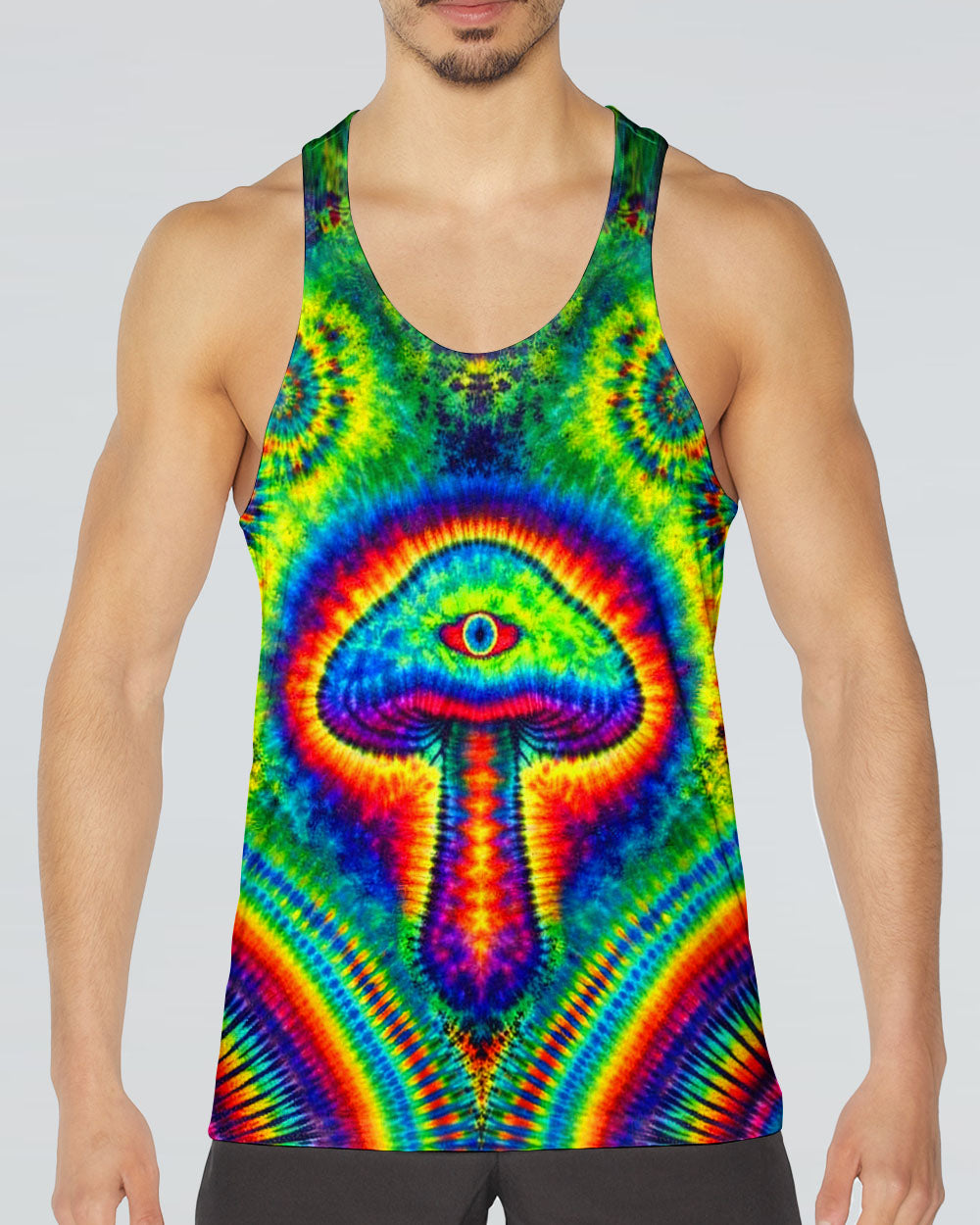 PSYCHEDELIC  MUSHROOM  COLORFUL ALL OVER PRINT - TLNT2004262