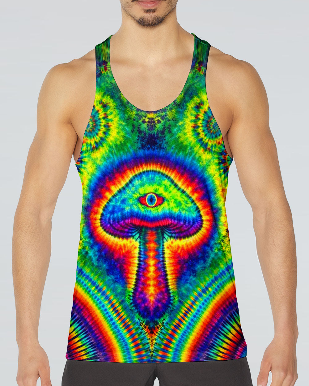 PSYCHEDELIC  MUSHROOM  COLORFUL ALL OVER PRINT - TLNT2004262