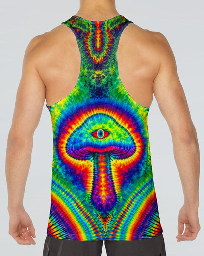 PSYCHEDELIC  MUSHROOM  COLORFUL ALL OVER PRINT - TLNT2004262